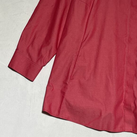 Foxcroft NYC Button Up Collared Shirt Blouse Womens 24W Non Iron Pockets Top - Picture 5 of 13